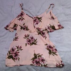 short pink flower dress